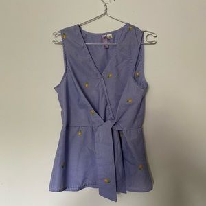 Francesca’s wrap sleeveless tank top